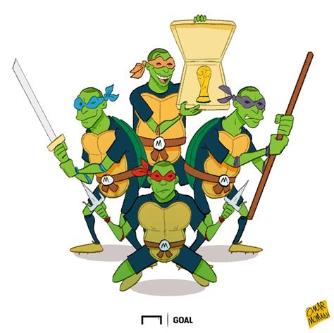 Omar Momani Cartoons Mbappe The Ninja Turtle