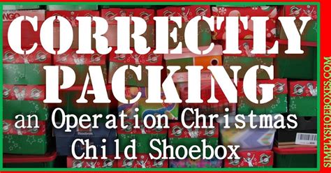 Simply Shoeboxes The Right Way To Pack Operation Christmas Child Shoeboxes
