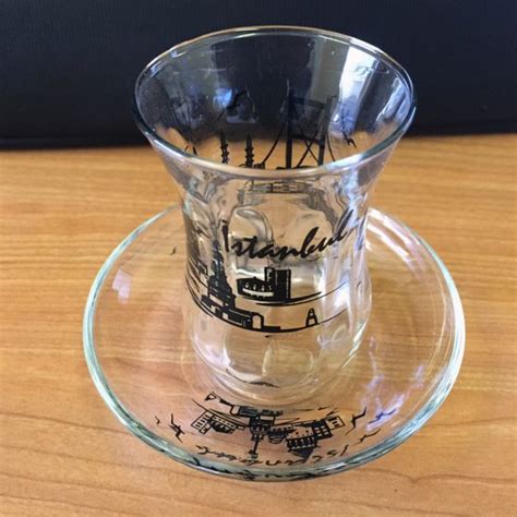 Designer Turkish Tea Glasses Elegant Cay Bardagi Cups Saucers Istanbul
