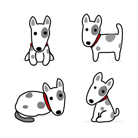 Cute Cartoon dog set. Vector illustration. 619102 - Download Free Vectors, Clipart Graphics ...