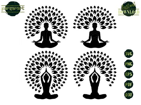 Yoga Tree Svg Bundle Meditation Svg Yoga Clipart Chakra Etsy Sexiz Pix