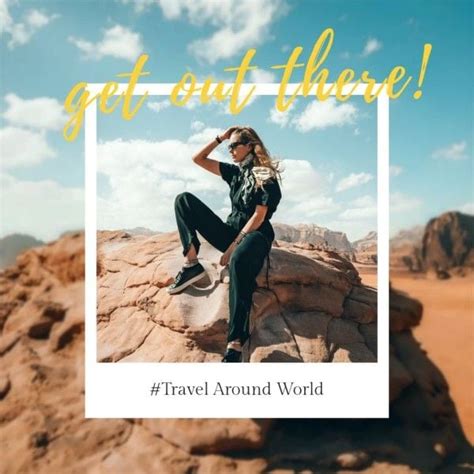 Travel Around World Instagram Post Instagram Post Template And Ideas