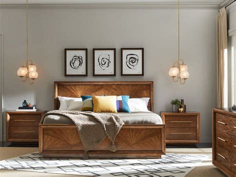 Stanley Furniture Panavista Goldenrod Panel Bed Bedroom Set Sl7041340set