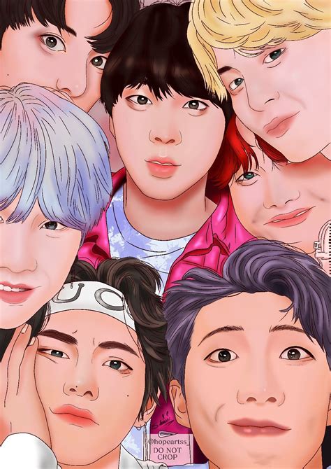 Bts Digitalart Fanart Ot7 Bts Fans Digital Art Fan Art Save Movie Posters Anime Quick