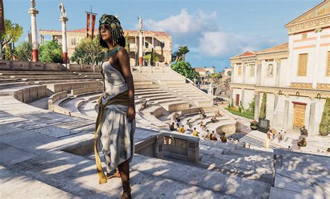 Cleopatra Leaves The Greek Theater In Ancient Alexandria In Assassin S