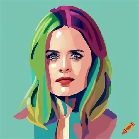 Portrait Of Maggie Lawson As Juliet O Hara Of Psych The Television Series In A Modern Simple
