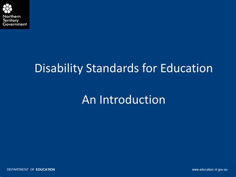 Pdf Disability Standards For Education W Title Of Disability