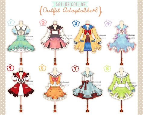 Closed Sailor Collar Outfit Adoptable8 By Black On Deviantart Clothes