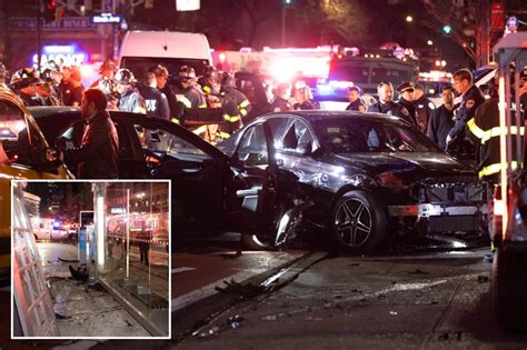 Moment Mercedes Mows Down NYC Cops Bystanders Video Patabook News