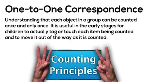 One To One Correspondence Counting And Quantity Principles Youtube
