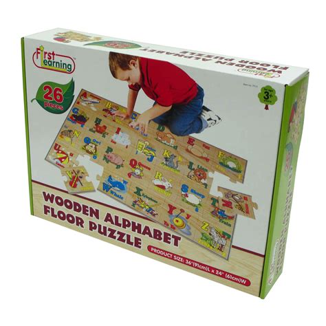 First Learning Wooden Alphabet Floor Puzzle Toys And Games Puzzles