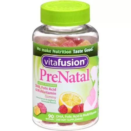 Buy vitafusion apple cider vinegar gummy vitamins, 500mg apple cider vinegar per serving plus b vitamins, 60ct (30 day supply), natural apple cider flavor from america's number one gummy vitamin brand at walmart.com Vitafusion Prenatal Gummy Vitamins, 90 Count (Packaging ...