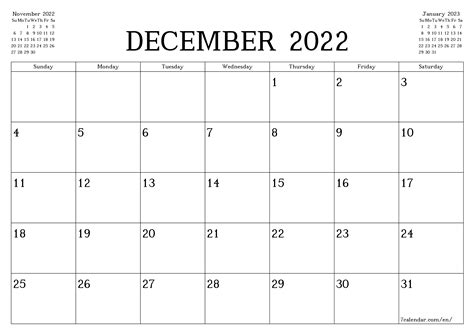 Free Printable December 2022 Calendars Wiki Calendar December 2022