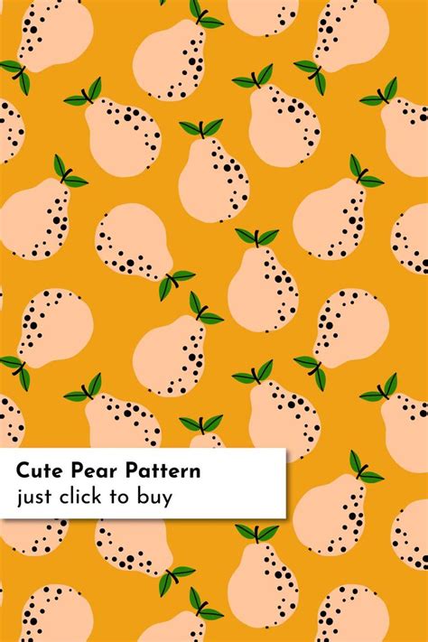 Elegant Pear Fruit Illustration On Paper Aesthetic Pattern For Design