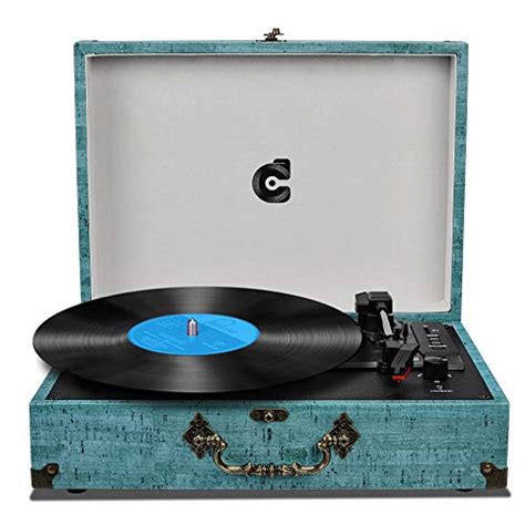 Record Player With Speakers Turntable Wireless Portable Lp Phonograph