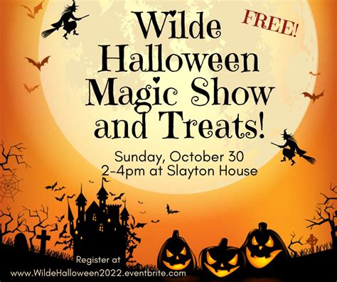 Oct 30 Wilde Halloween Magic Show And Treats Columbia Md Patch
