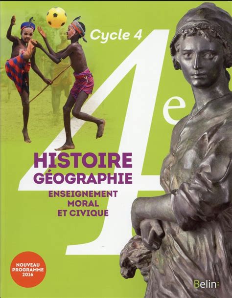 Histoire Géographie Emc 4ème Livre De Lélève Grand Format