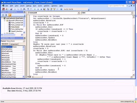 Loops And Recordsets In Access Vba Youtube