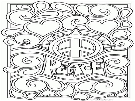 Printable Peace Coloring Pages - Coloring Home