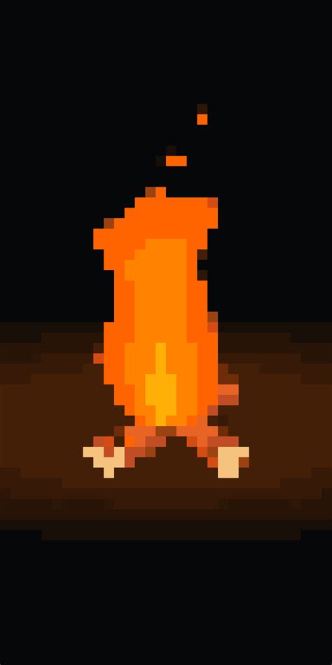 I Pixelated The Camp Fire Animation From This Link Credit To Mare