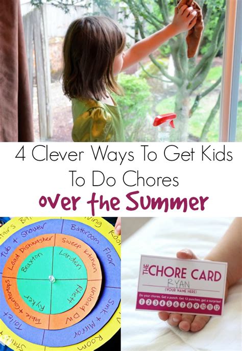 4 Clever Ways To Get Kids To Do Chores Over The Summer