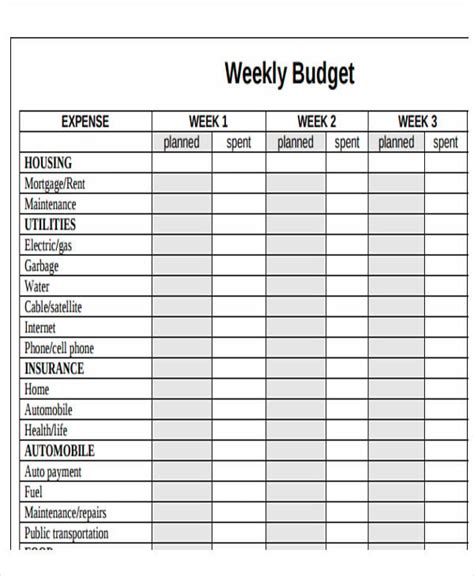 Free Printable Monthly Budget Calendar Goonored