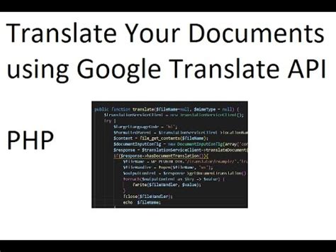 How To Translate Documents Into Different Languages Google Cloud