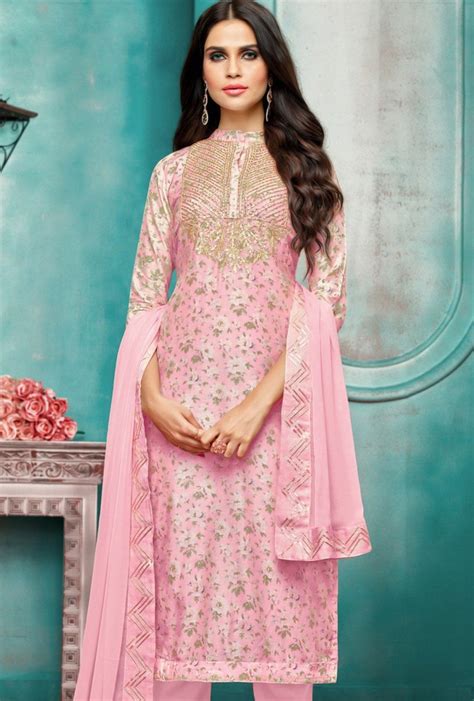 Light Pink Salwar Kameez Dresses Party Dress Fashion