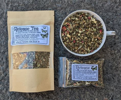 release herbal tea magical teas and potions witch s etsy