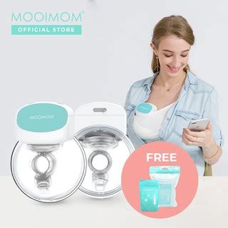 Mooimom Hands Free Wireless Electric Breast Pump Pompa Asi Elektrik Wireless Shopee Indonesia