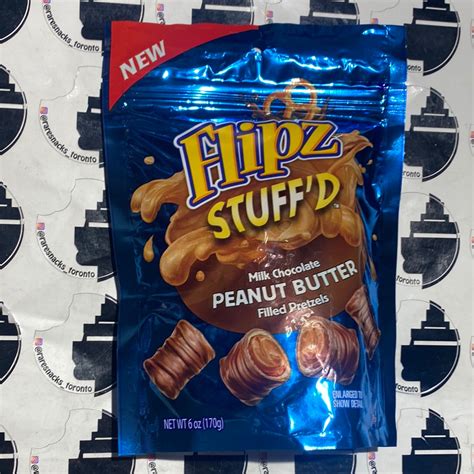 Flipz Stuffd Milk Chocolate Peanut Butter Filled Pretzels 170g
