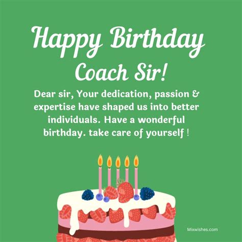 50 Heartfelt Birthday Wishes For Coach With Images 2023