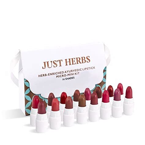 Just Herbs 16 Mini Lipstick Sampler Kit Review And Swatches