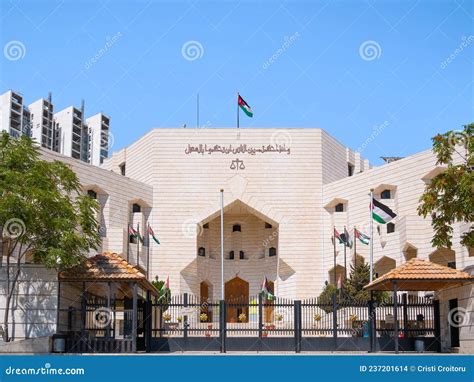 The Palace Of Justice In Abdali District Amman Editorial Stock Image