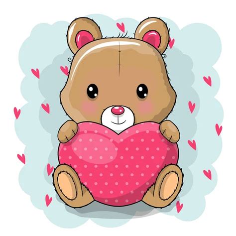Cute Cartoon Teddy Bear Girl Pink Bow Bubble Gum — Stock Vector