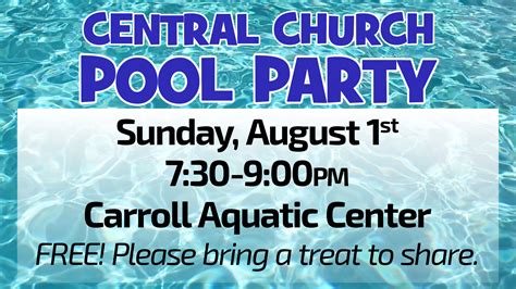 Central Church Pool Party