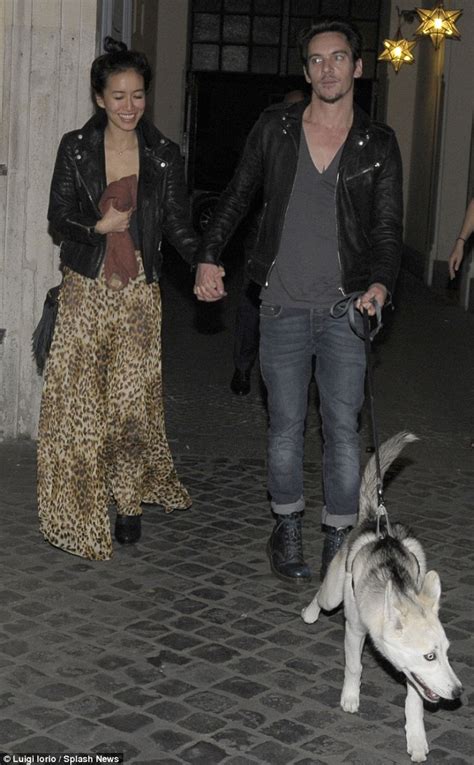 Jonathan Rhys Meyers Steps Out For Date Night With Fiancée Mara Lane In Rome Daily Mail Online