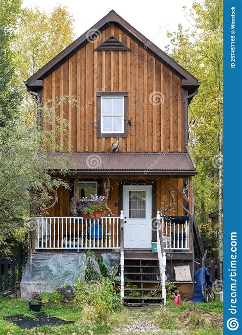 Dawson City In Yukon Canada Colorful Houses Stock Image Image Of