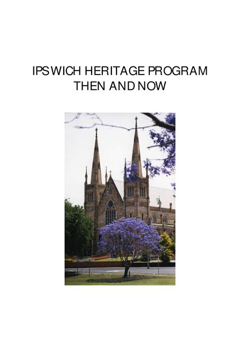 Ipswich Heritage Program Then And Now Picture Ipswich