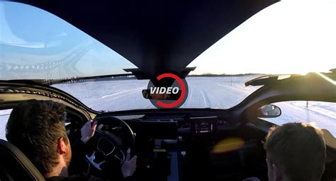 1000hp Lucid Air Goes Drifting In The Snow During Winter Testing