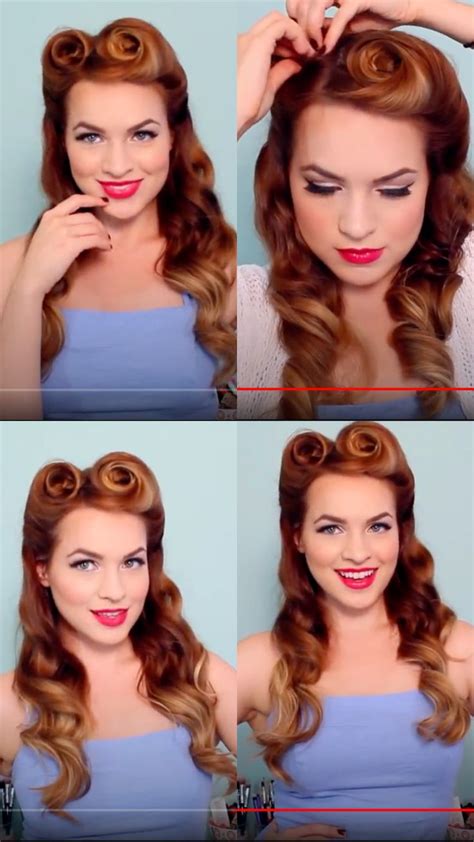 Easy 50s Hairstyles Vintage Hairstyles For Long Hair Vintage
