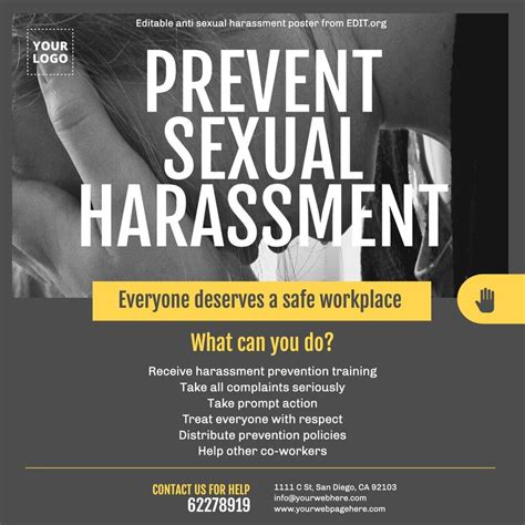 Custom Workplace And Sexual Harassment Posters