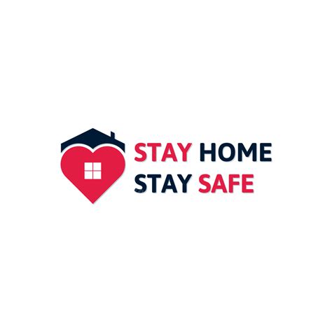 Stay Home Safe With Heart Safe Stay Safe Heart Png And Vector With