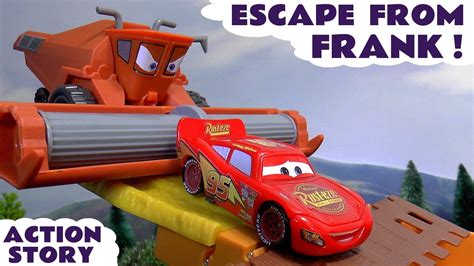 Cars Escape From Frank Toy Story And Funny Tractor Tipping Play Doh Fun
