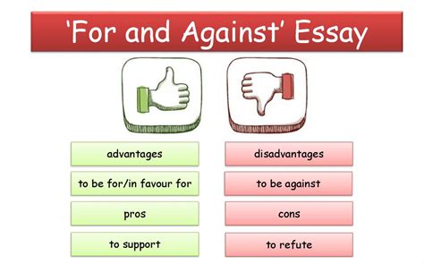 ‘for And Against Essay Online Presentation