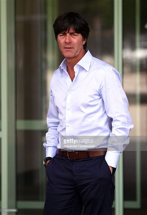 joachim loew head coach of germany arrives for a press conference on june 5 2011 in vienna