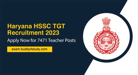 haryana hssc tgt recruitment 2023 apply now for 7471 posts