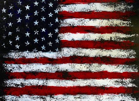 American Flag Painting Distressed Etsy American Flag Painting Flag