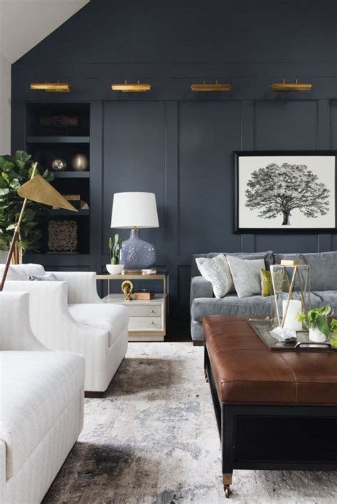 Grey Living Room With Accent Wall Memepolloletica