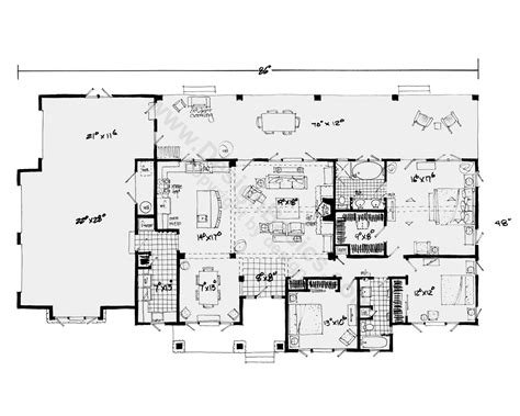 One Story House Plans Open Floor Design Basics Jhmrad 76666